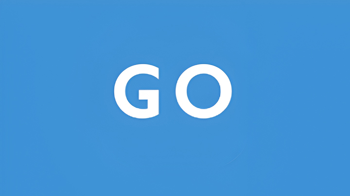 The logo for the GoFar app, the word ‘GO’ on a blue background.