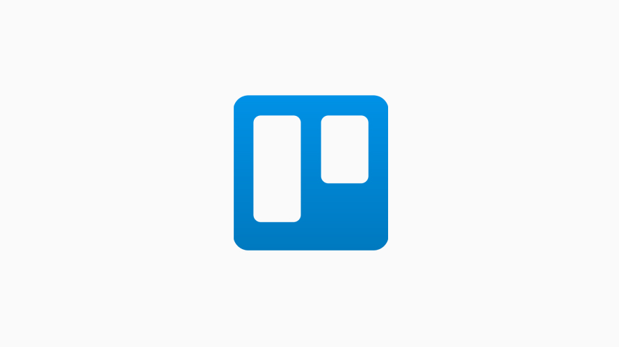 The logo for Trello, a task management platform by Atlassian. The logo is composed of a rounded blue square with two white, rounded rectangles of different lengths within.