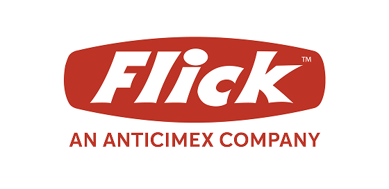 The ‘Flick’ logo, with the tagline ‘AN ANTICIMEX COMPANY’.