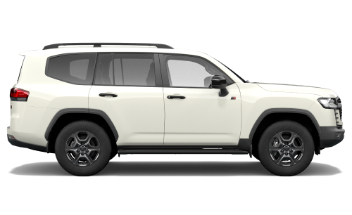 A white Toyota LandCruiser 300.