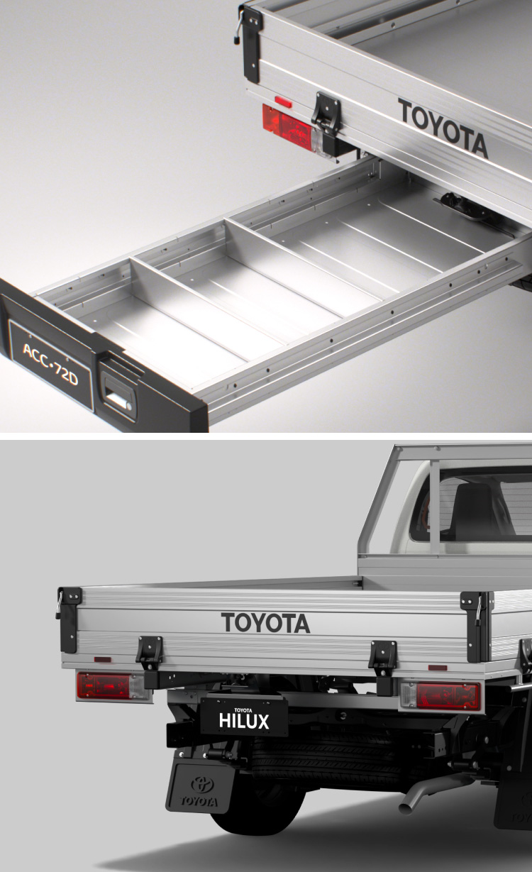Tray or Tub Guide HiLux Accessories Guides Toyota Australia